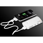 Technaxx externí přenosný zdroj, včetně LED svítilny, Power Bank 4400mAh, TX-15 bílý