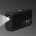 Technaxx externí přenosný zdroj, včetně LED svítilny, Mini Power Bank 2600mAh, TX-36 černý