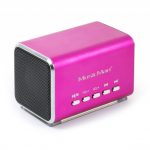 Technaxx přenosný stereo reproduktor MIDI MusicMan, 600 mAh, FM-Radio, růžový