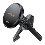 Technaxx Magnetický držák s bezdrátovou nabíječkou do auta, Qi2 15W, MagSafe, černý (TX-323)